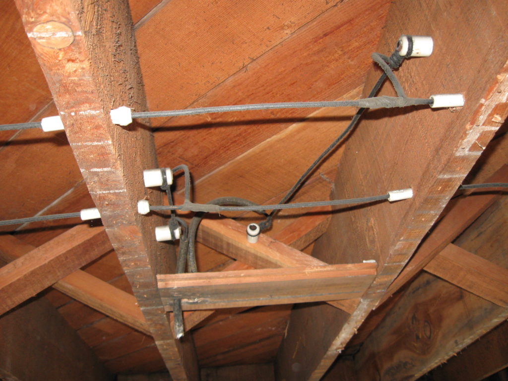 knob and tube wiring picture