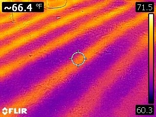 hydronic floor heat thermal image