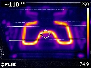 thermal image of electric oven