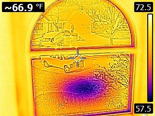 collapsed glass thermal image